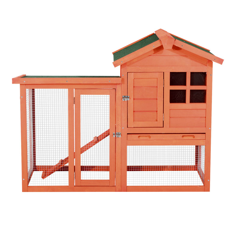Clapier résistant aux intempéries avec rampe pour chinchillas Ozzie