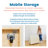 ECR4Kids Double-Sided Mobile Book Display, Classroom Bookshelf-106886384