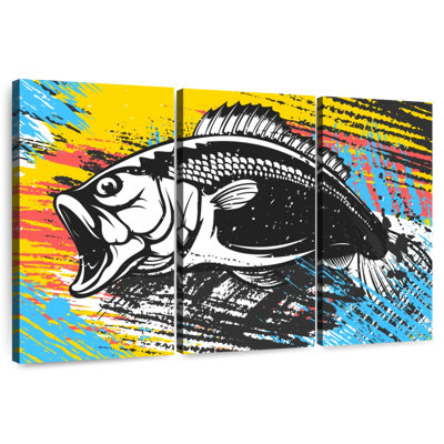 Brampt Abstract Bass Fishing