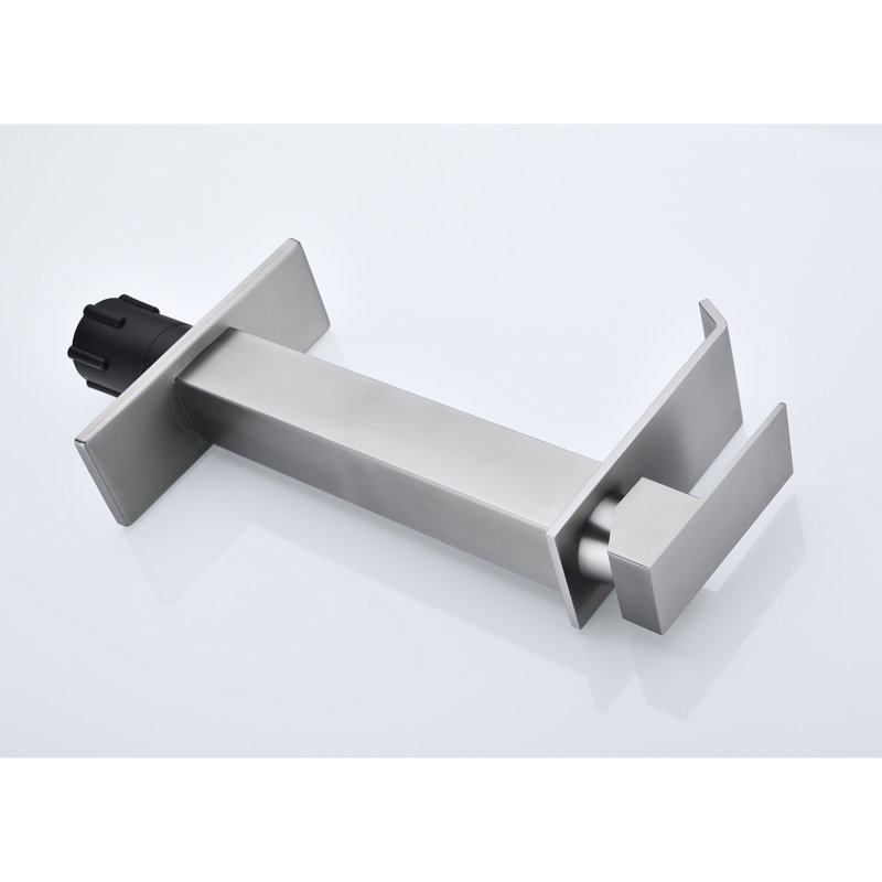 Brushed Nickel Bathroom Faucet With Waterfall Spout, & Accredited, 1.2 Gpm Flow Rate, Ceramic Cartridge, Pop Up Drain Faucet, Single Lever, Approved, Cartridge For Extended Lifespan,