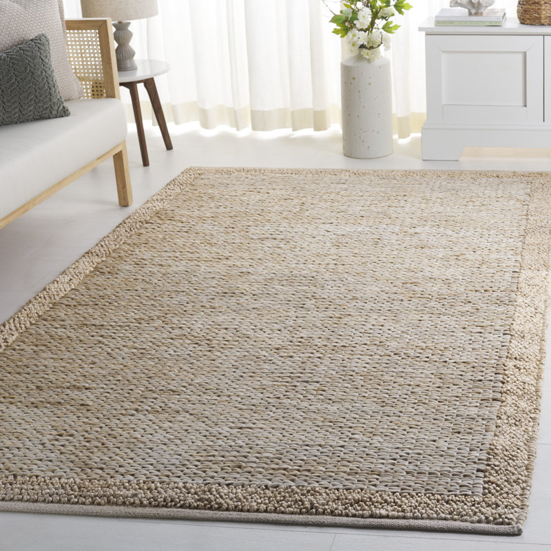Tapis naturel en fibre naturelle argenté 954, Rectangle 6 pi x 9 pi