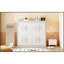 Lit escamotable double pleine grandeur, blanc