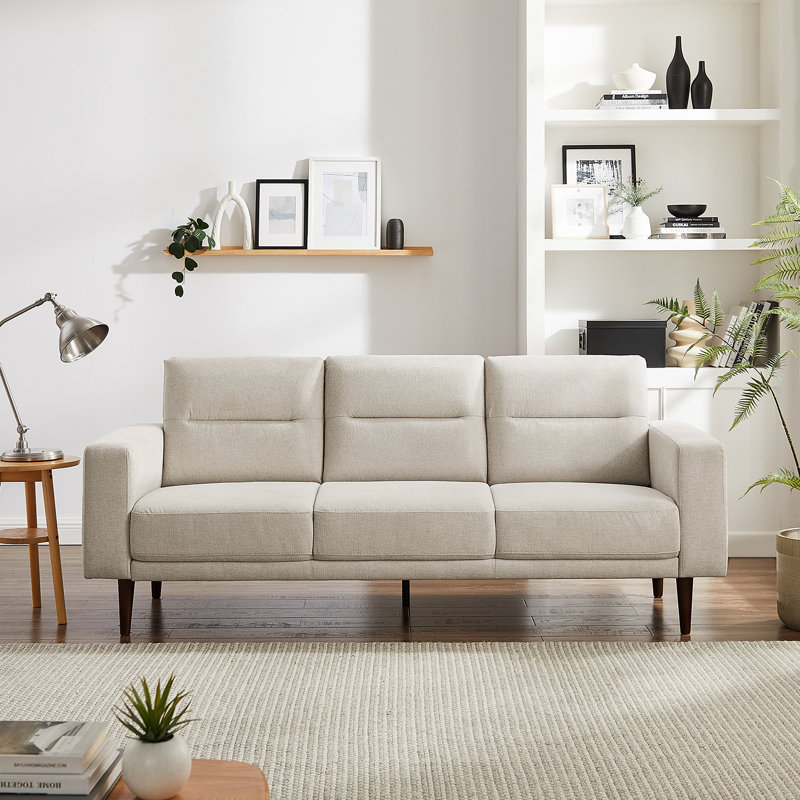 Heros 214.1Cm Square Arms Sofa, Beige