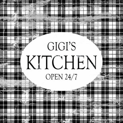 " Gigis Kitchen Distressed Plaid Large "