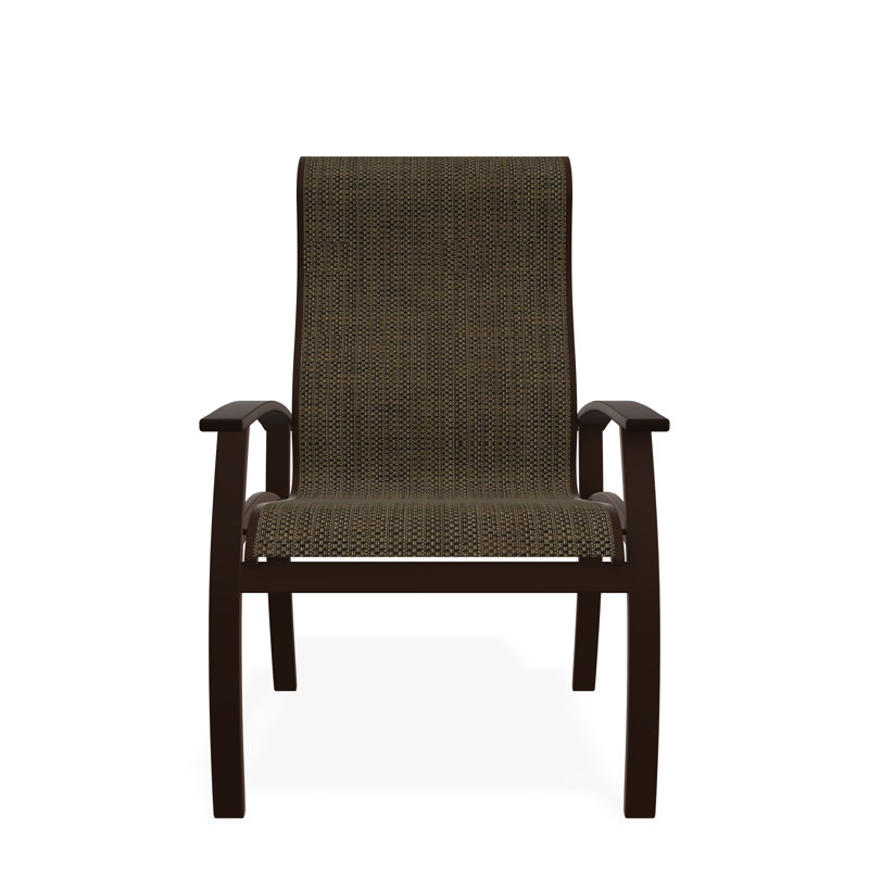 Belle Isle Outdoor Dining Armchair, Beacon Taupe Sunbrella®, Kona