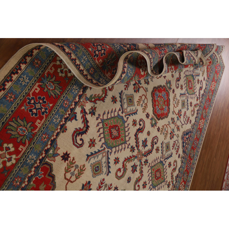 Tapis oriental géométrique Kazak 9 x 12