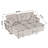 86" Wide Upholstered Sleeper Chaise Sectional-87460505