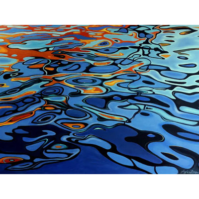 Ripples and Reflections # 2 Falmouth par Alan Weston - Peinture