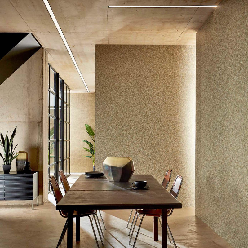 Anthology Kimberlite 10.05m x 68.6cm Wallpaper Roll, Gold Oxide