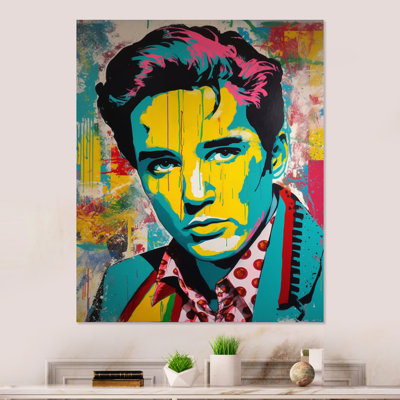 Poprt Elvis Celibrity - impression sur métal