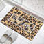 Tapis brun à imprimé léopard 24 po x 36 po, décoration intérieure pour entrée et porche