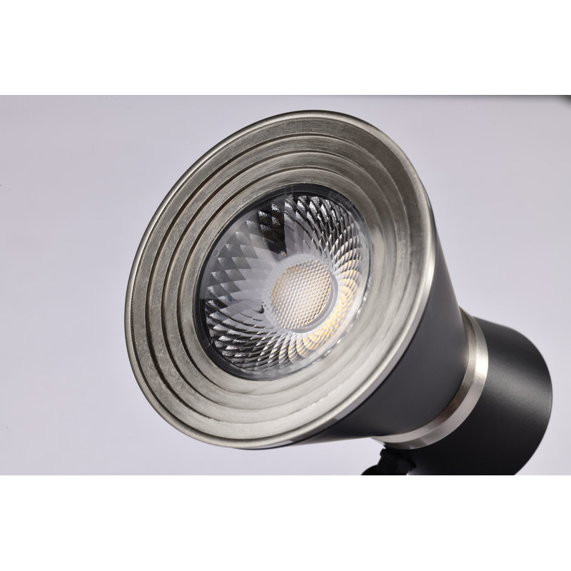 LED Adjustable Head, Matte Black/Brushed Nickel