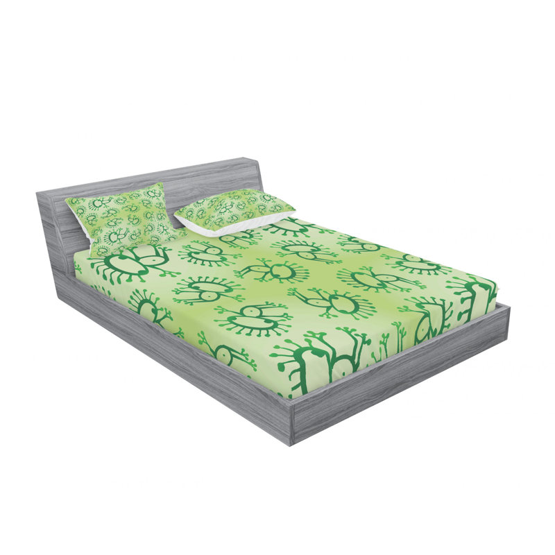 Microfiber Sheet Set, Queen Sheet Set with Fitted Sheet