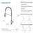 KIBI Largo Pull Down Kitchen Faucet-41659817