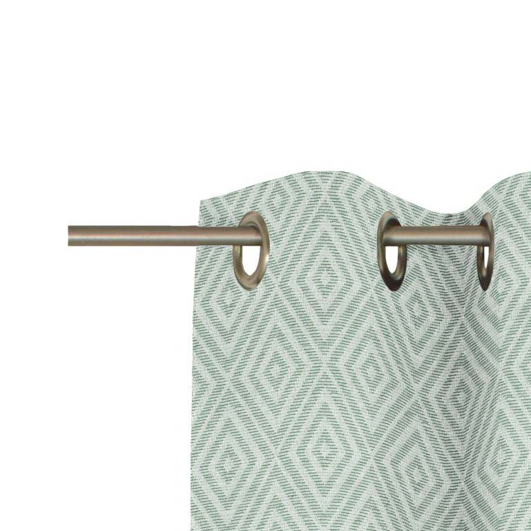 Abelard Room Darkening Curtains Single Panel, 145cm H x 132cm W, Green