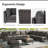 10 Pieces Sectional Seating Group With Cushions-1457386677