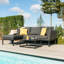 Boisdale Outdoor Fabric Chaise Sofa Set-246789429-246789430