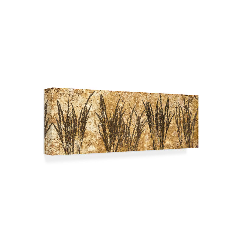 Art mural sur toile tendue - Gail Fraser «Harvest - Panneau horizontal» pour décoration de salon, de chambre à coucher ou de bureau - 10 x 32