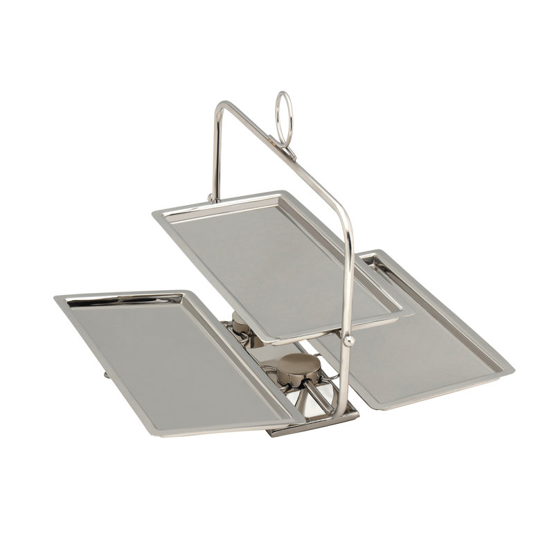 Rectangle Foldable Tiered Serving Stand