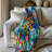 Vibrant Ice Vortex Throw Blanket-98854939