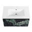 Meuble-lavabo mural flottant 30 po avec lavabo en céramique et porte d'armoire à fermeture douce en céramique, porte, meuble-lavabo