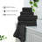 Martex Ultimate Solid 6 Piece Black Towel Set-115845229