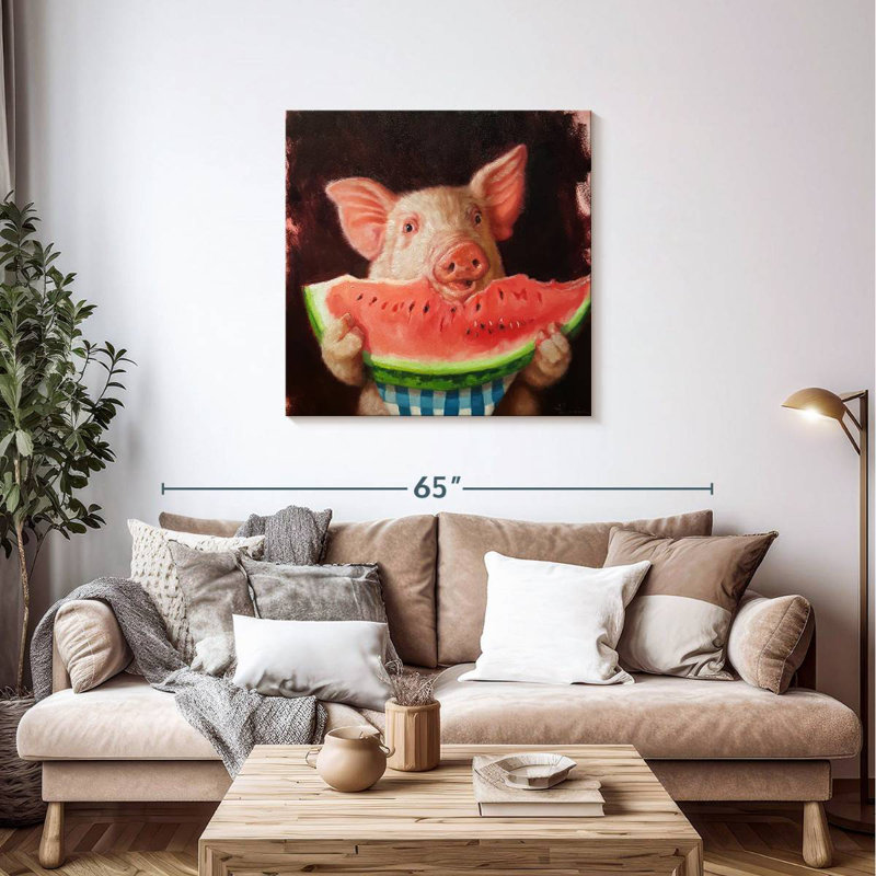 Pig Out, 36" H x 36" W