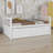 Daybed with Hidden Trundle and Drawers, Combines Comfort and Storage-2092768209