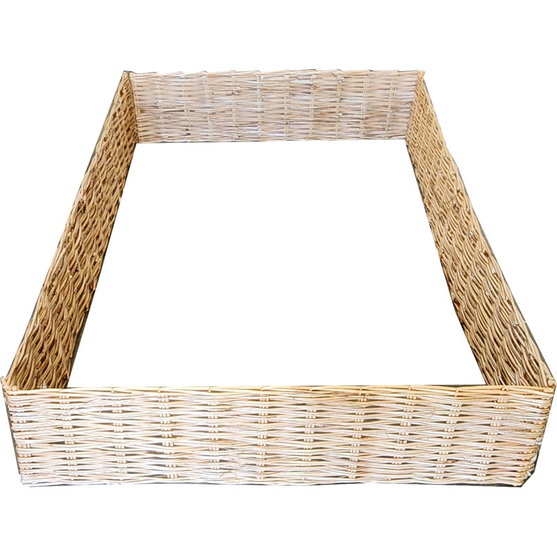 Handmade Wood Raised Garden Bed, 12"H x 48"W x 72"D