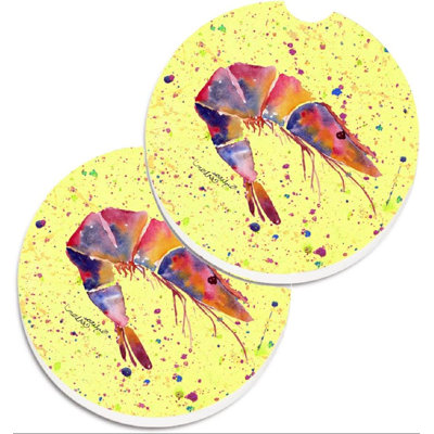 Multicolore, ensemble de 2 sous-verres à crevettes