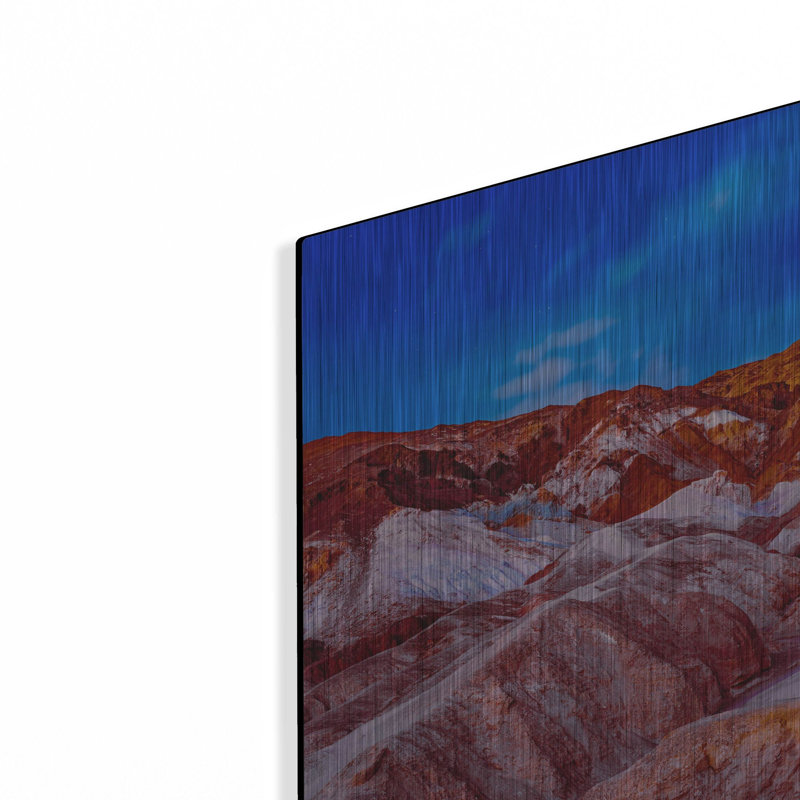  «Vallée de la mort - Palette d'artiste» par Epic Portfolio, art mural en métal, 12 po x 12 po, H 12 po x l 12 po