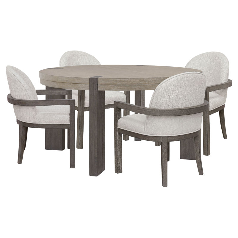 Table de salle à manger Inzillo, 5 pièces: table, 4 chaises