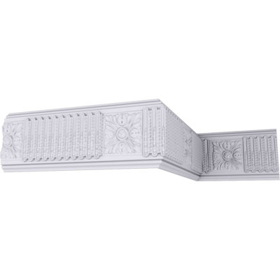 Endurathane Alexa Chair Rail Moulding, 7 7/8"H x 1 3/8"P x 94 1/2"L, Factory Primed