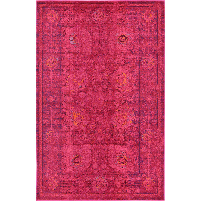 Nadene Washable Oriental Indoor Rug, Rectangle 8' x 11'