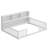 Floor Bed With Side Bookcase,Shelves,Guardrails-1951100599