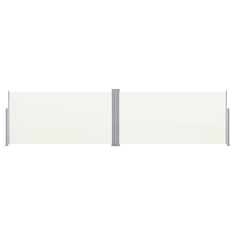 Symple Stuff 6cm W Retractable Side Awning, 1.6m H x 6m W x 1.6m D, Cream