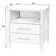 Isa Solid Wood Nightstand with Marble Top