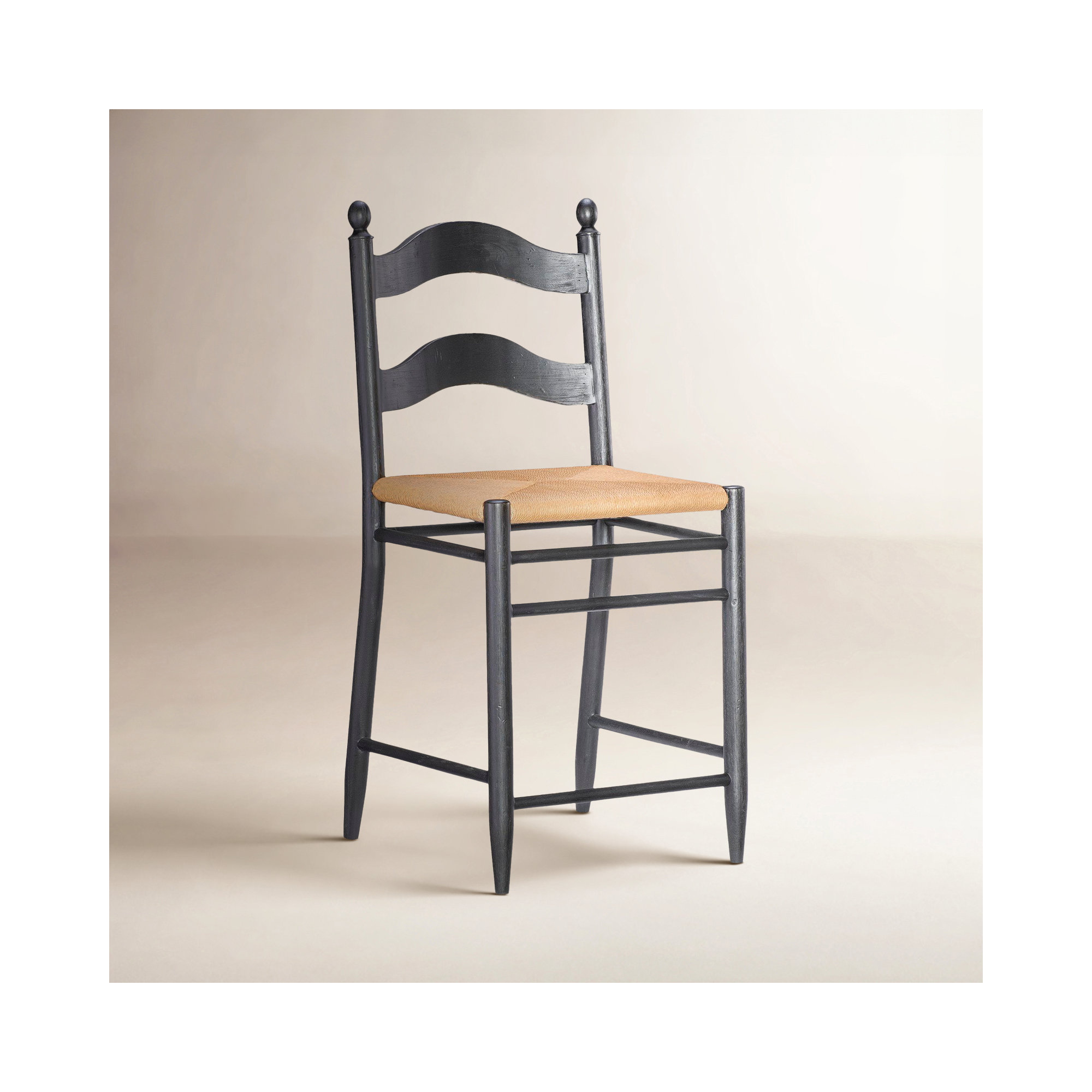 Country Living Counter Height Chair 2, Brown/Green