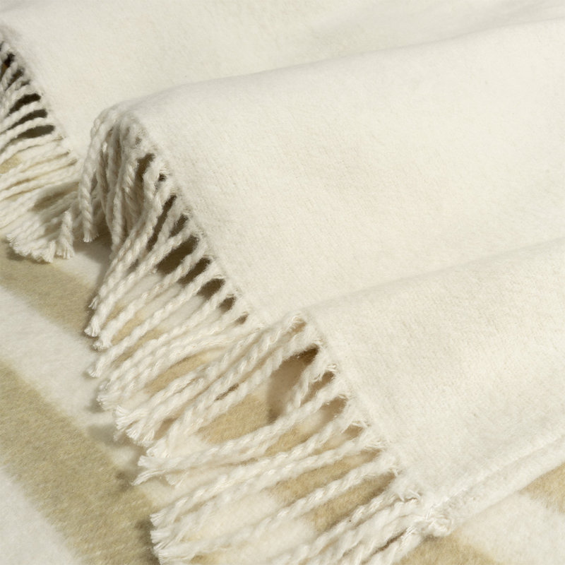 Nona Throw Blanket, Cream;Sand