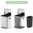 Dual Compartment Step Trash Can, 9.5 Gallon