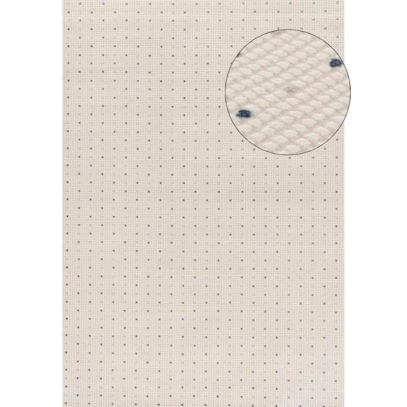 Carmel Modern Dots Cream/Navy Area Rug, Rectangle 160 x 230 cm