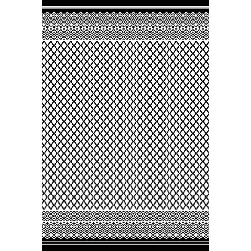 Ansonville Rectangle Indoor / Outdoor Area Rug, Black/White, Rectangle 180 x 270cm