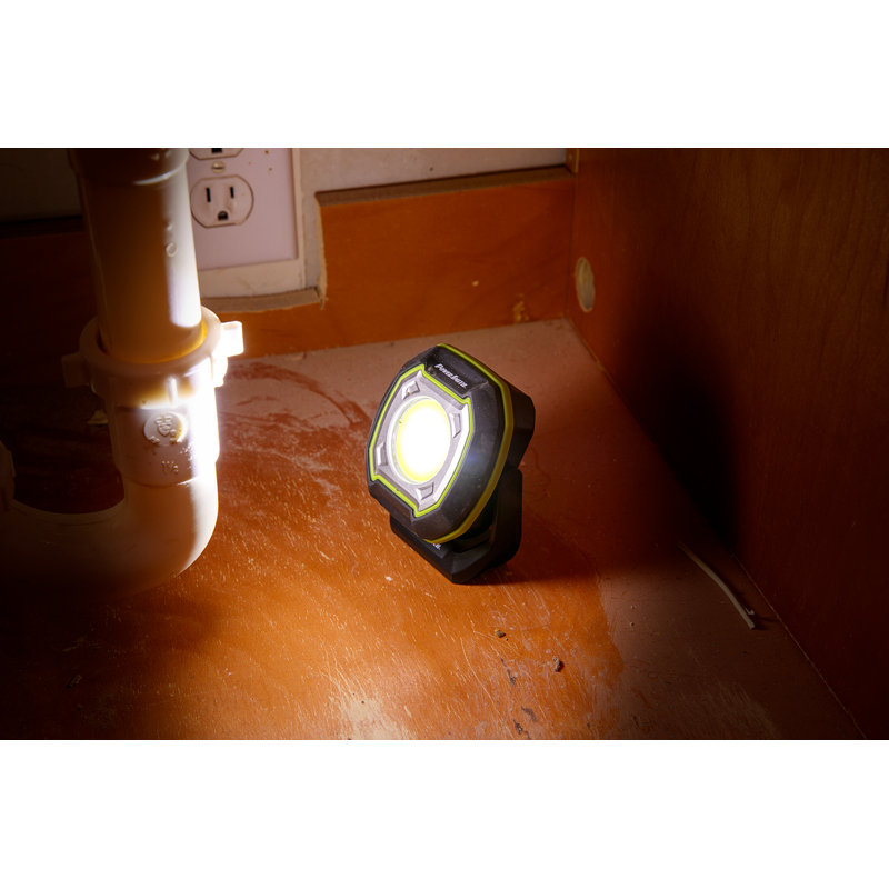 800 Lumen Black Rechargeable LED Spot and Flood Light