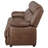 Dark Brown Padded Arm Sofa