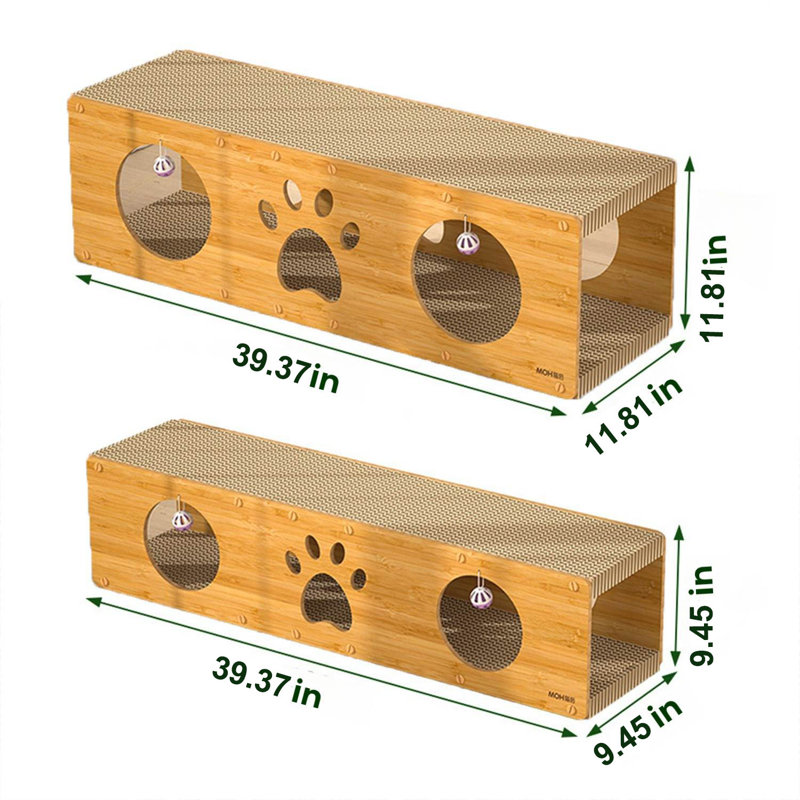 Grattoir pour chat, H 11,81 po x l 39,37 po x P 11,81 po