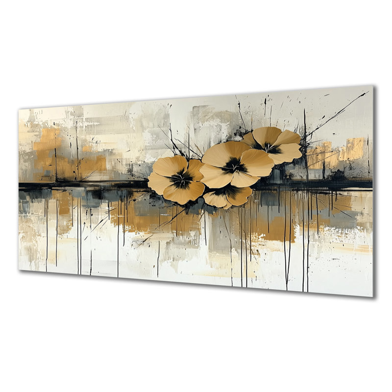 Minimalisme, désert, fleur des œillets II - reproduction d'art traditionnelle en métal, œillets, art mural en métal