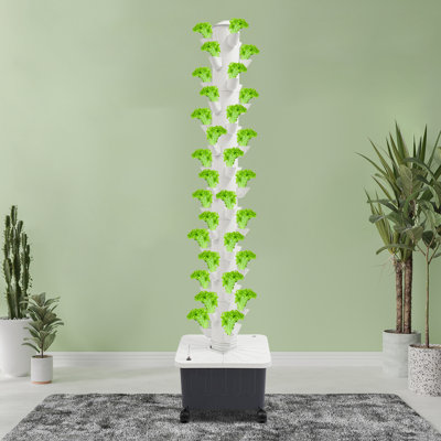 15-Tier Growing Tower 45-Plant Hydroponic Outdoor Indoor Vertical Garden Smart Garden Kit
