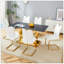 Ensemble de table et chaises, ensemble de table de salle à manger avec pieds en métal-2136626825-2136626826