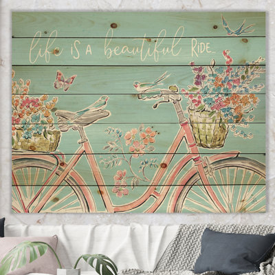 Sparrow Spring III Crop - reproduction traditionnelle sur bois de pin naturel