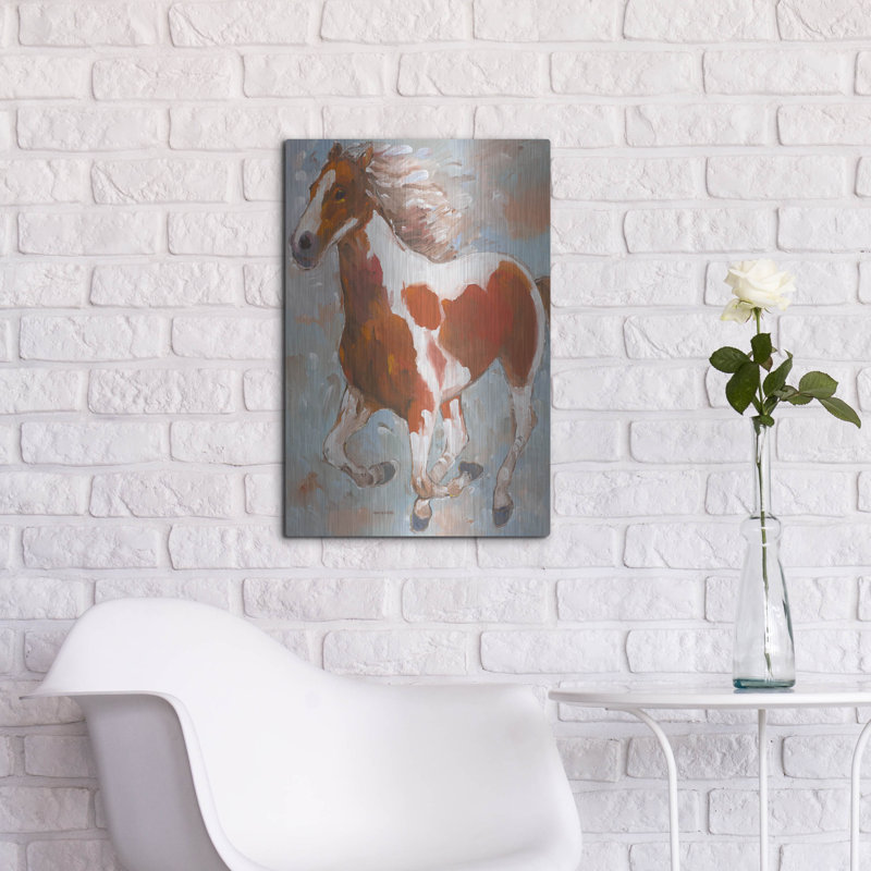 «Painted Horse» par Hooshang Khorasani, H 24 po x l 16 po